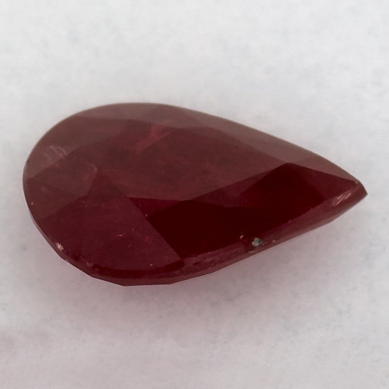 1.02 Carat Pear Natural Red Ruby