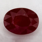 1.50 Carat Oval Natural Red Ruby