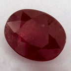 1.50 Carat Oval Natural Red Ruby