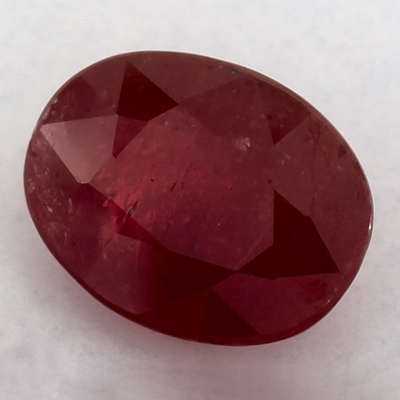 1.50 Carat Oval Natural Red Ruby