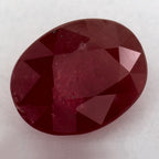 1.50 Carat Oval Natural Red Ruby