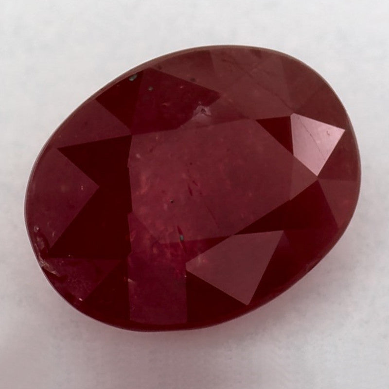 1.50 Carat Oval Natural Red Ruby