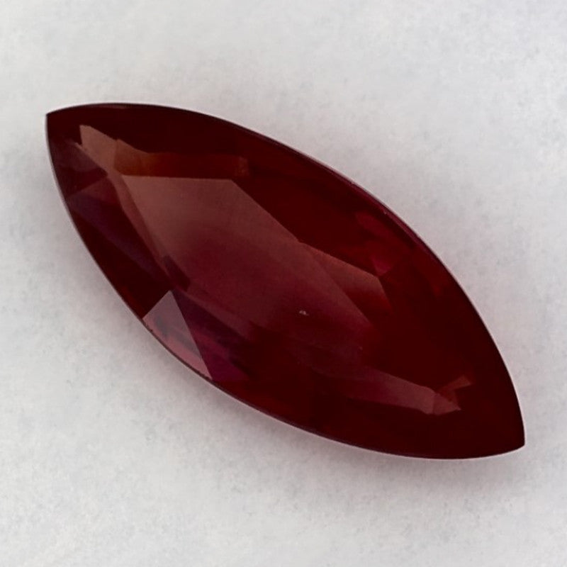 2.01 Carat Marquise Natural Red Ruby