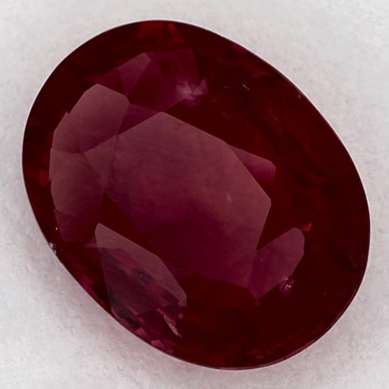 2.13 Carat Oval Natural Red Ruby