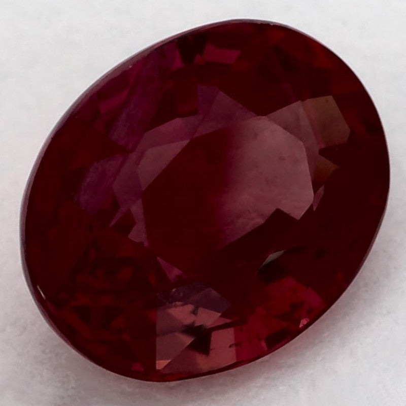 2.14 Carat Oval Natural Red Ruby