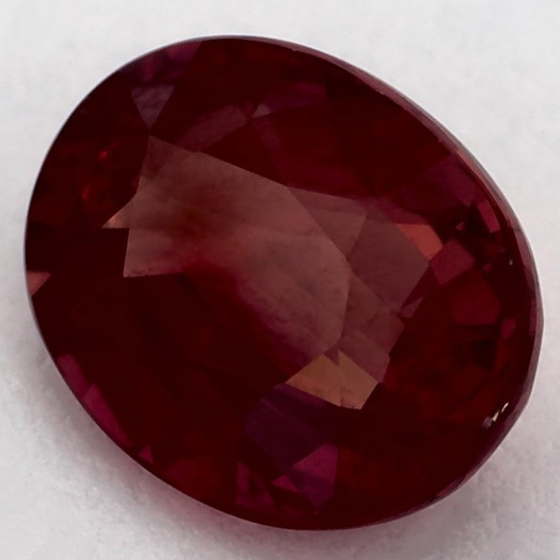 2.14 Carat Oval Natural Red Ruby