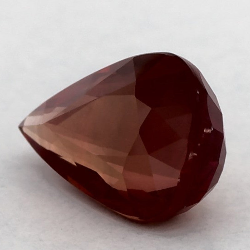 2.03 Carat Pear Natural Red Ruby