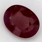 1.88 Carat Oval Natural Red Ruby