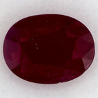 1.96 Carat Oval Natural Red Ruby