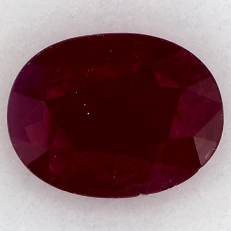 1.96 Carat Oval Natural Red Ruby