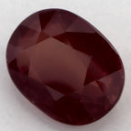 2.08 Carat Oval Natural Red Ruby