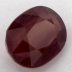 2.08 Carat Oval Natural Red Ruby