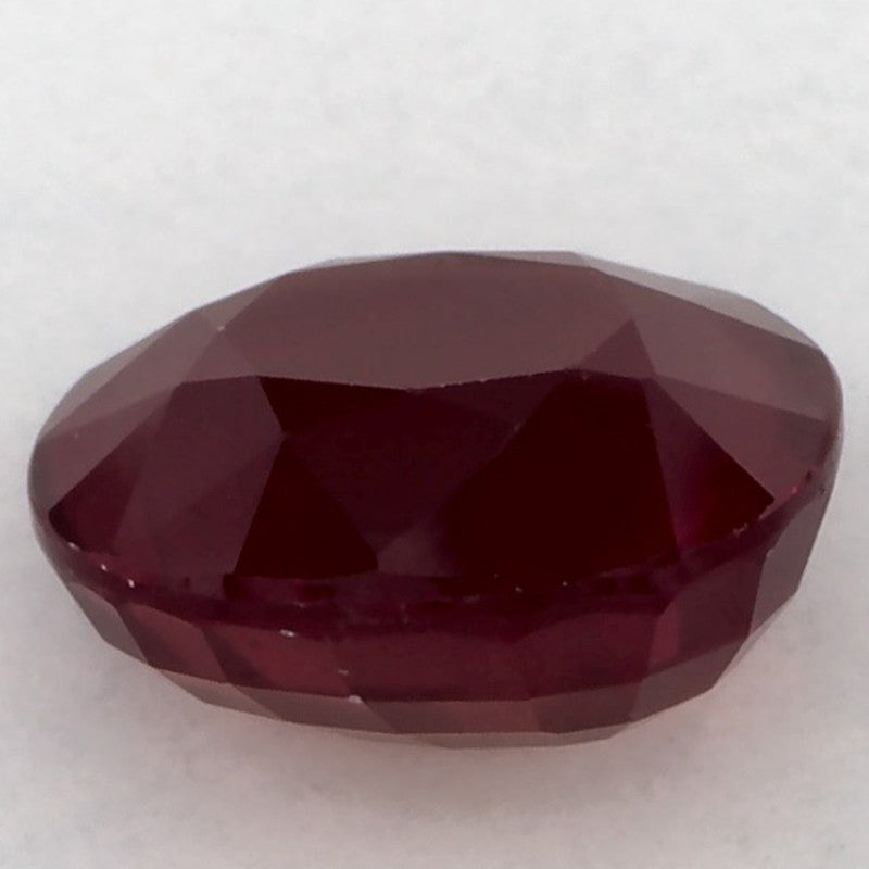 2.08 Carat Oval Natural Red Ruby