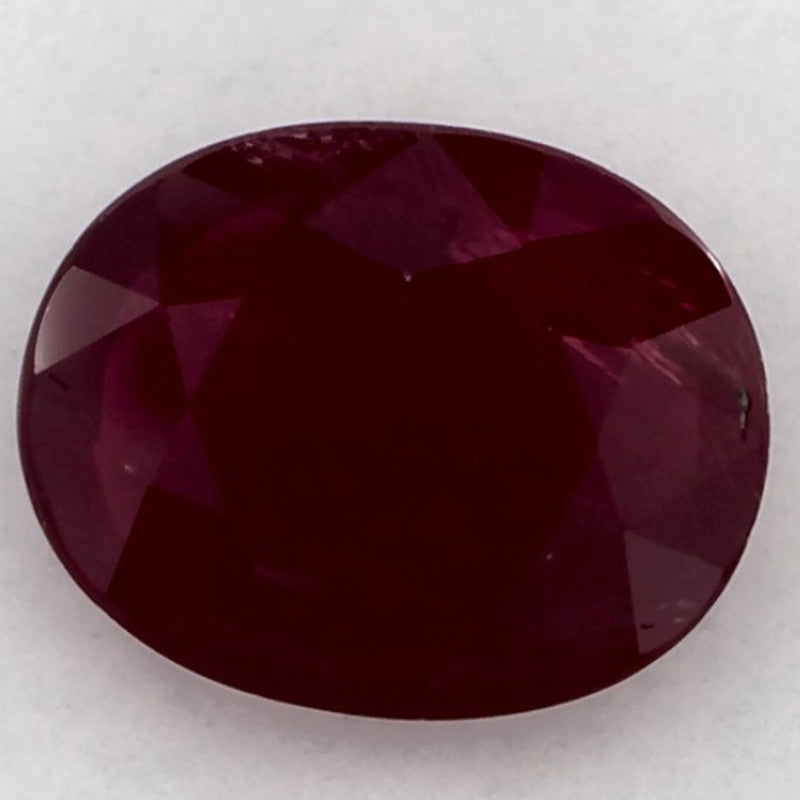 2.09 Carat Oval Natural Red Ruby