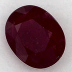 2.09 Carat Oval Natural Red Ruby
