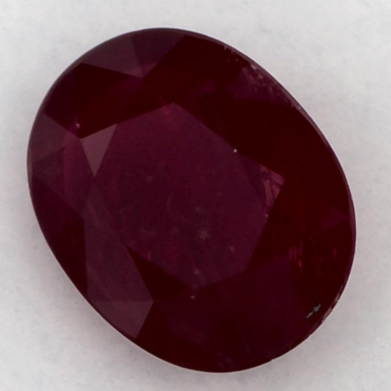 2.09 Carat Oval Natural Red Ruby