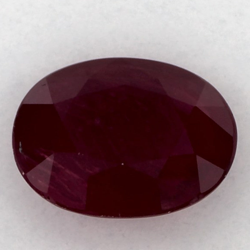 2.09 Carat Oval Natural Red Ruby