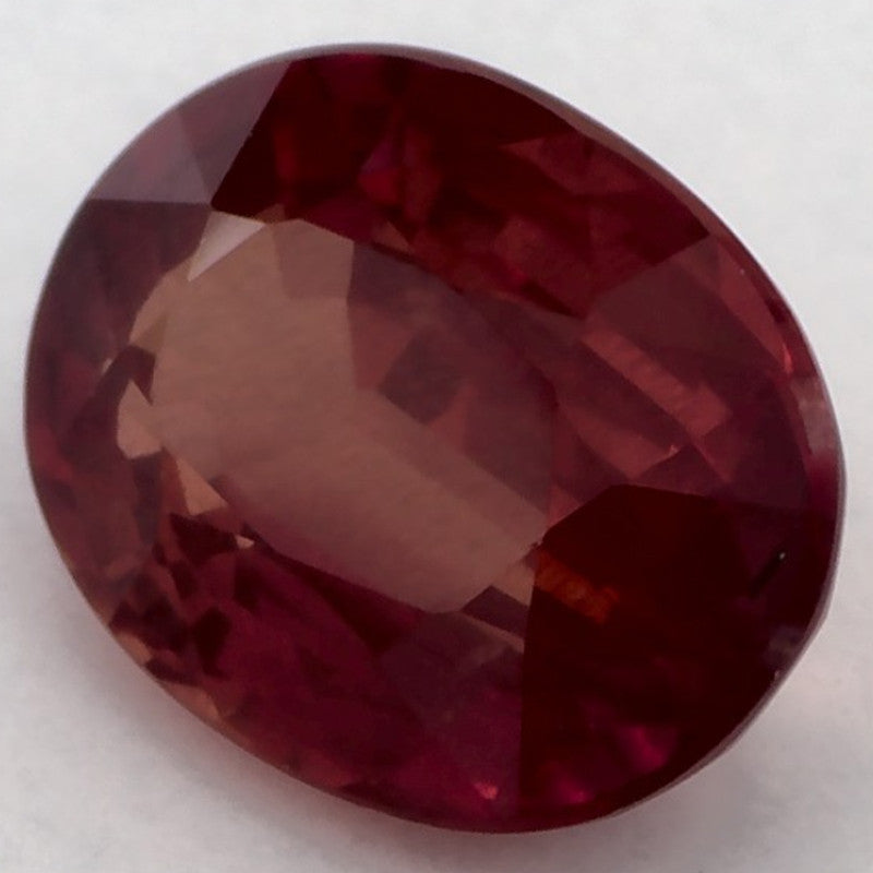 2.19 Carat Oval Natural Red Ruby
