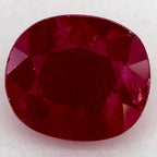 2.88 Carat Oval Natural Red Ruby