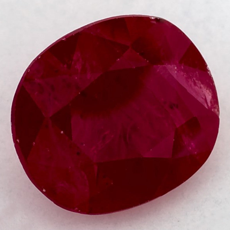 2.88 Carat Oval Natural Red Ruby