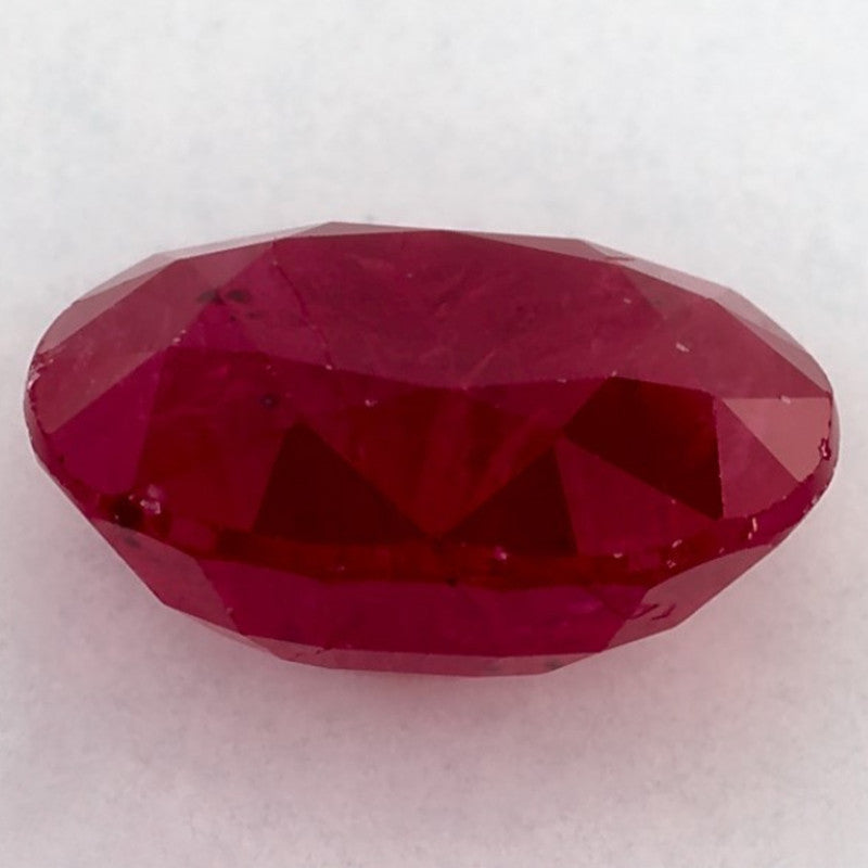 2.88 Carat Oval Natural Red Ruby
