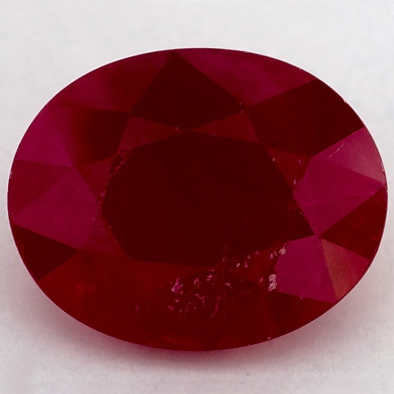 3.33 Carat Oval Natural Red Ruby