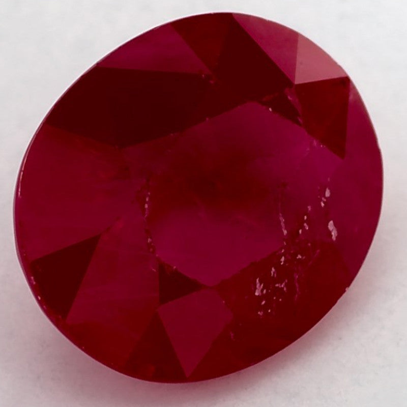 3.33 Carat Oval Natural Red Ruby