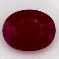 1.90 Carat Oval Natural Red Ruby