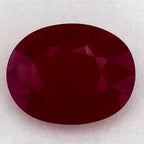1.90 Carat Oval Natural Red Ruby