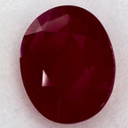 1.90 Carat Oval Natural Red Ruby