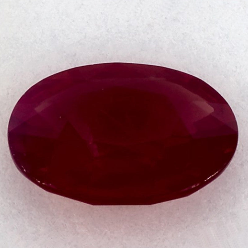 1.90 Carat Oval Natural Red Ruby