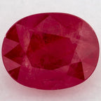 3.00 Carat Oval Natural Red Ruby