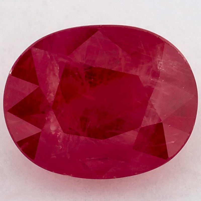 3.00 Carat Oval Natural Red Ruby
