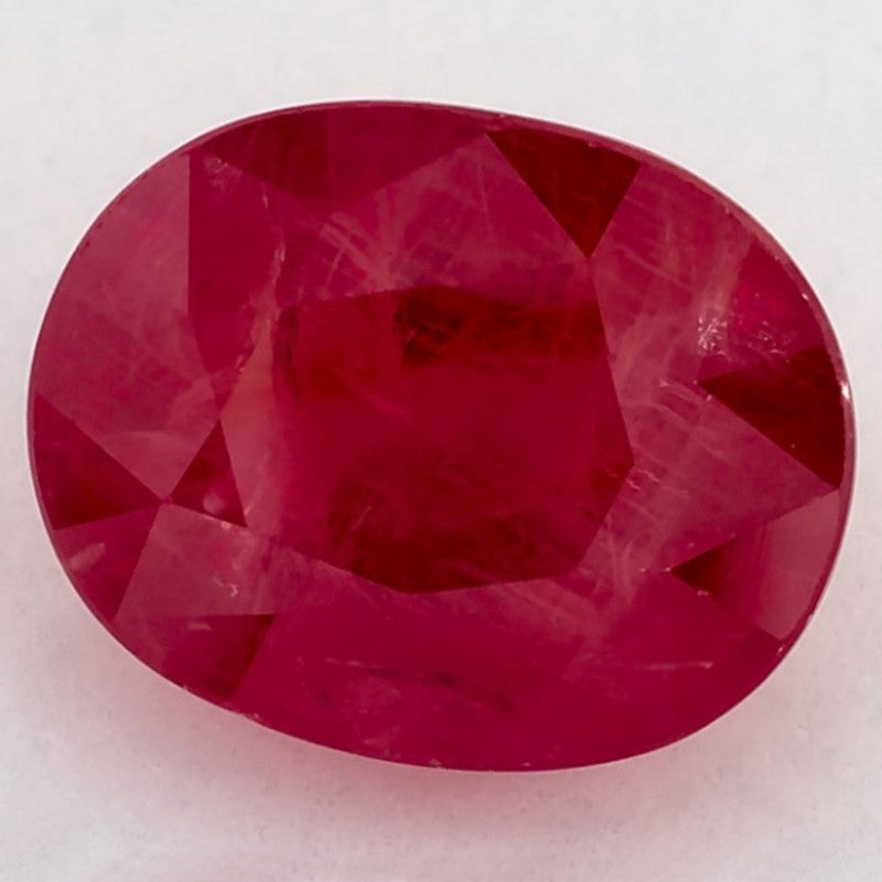 3.00 Carat Oval Natural Red Ruby