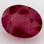 3.55 Carat Oval Natural Red Ruby