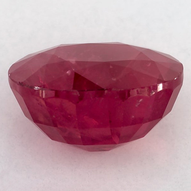 3.55 Carat Oval Natural Red Ruby
