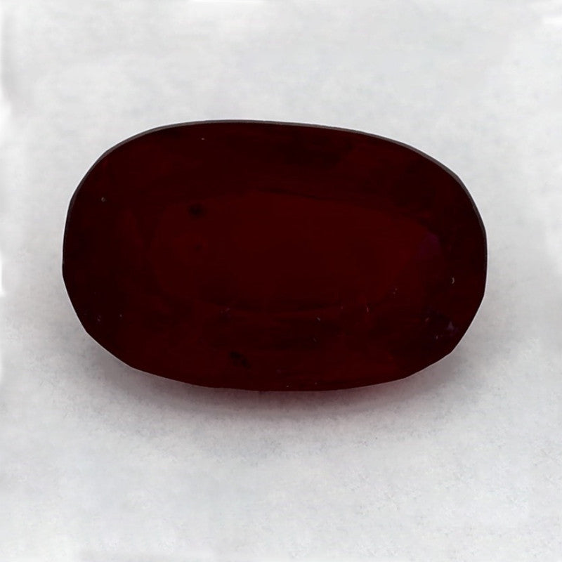 3.20 Carat Oval Natural Red Ruby
