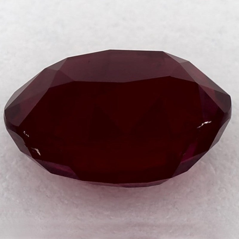 3.08 Carat Oval Natural Red Ruby