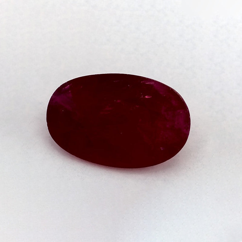 3.10 Carat Oval Natural Red Ruby