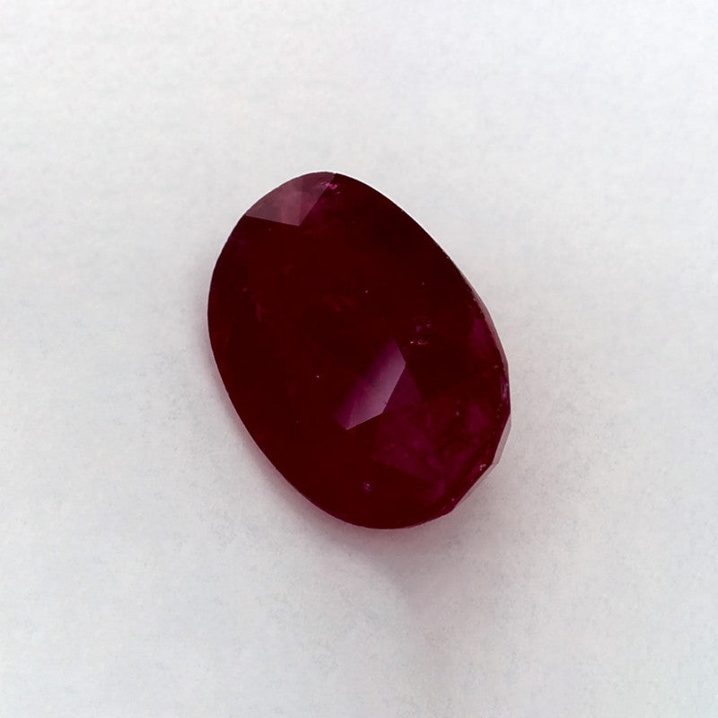 3.10 Carat Oval Natural Red Ruby