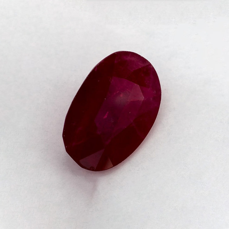 3.10 Carat Oval Natural Red Ruby