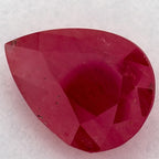 3.57 Carat Pear Natural Red Ruby