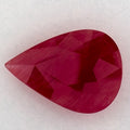3.81 Carat Pear Natural Red Ruby