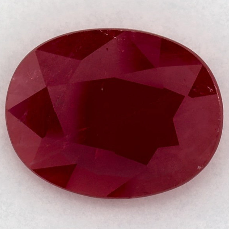 1.90 Carat Oval Natural Red Ruby