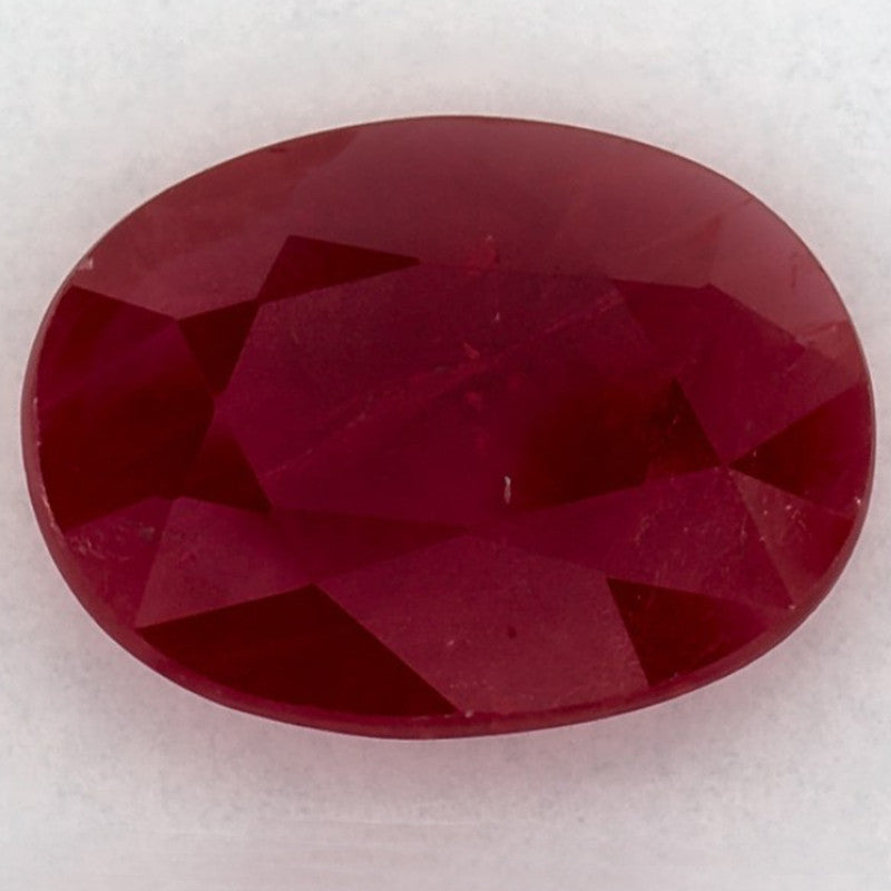 1.90 Carat Oval Natural Red Ruby