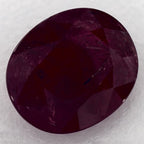 3.06 Carat Oval Natural Red Ruby