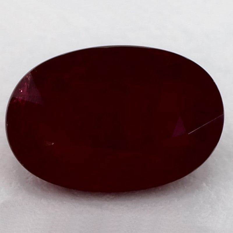 3.32 Carat Oval Natural Red Ruby