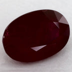 3.32 Carat Oval Natural Red Ruby