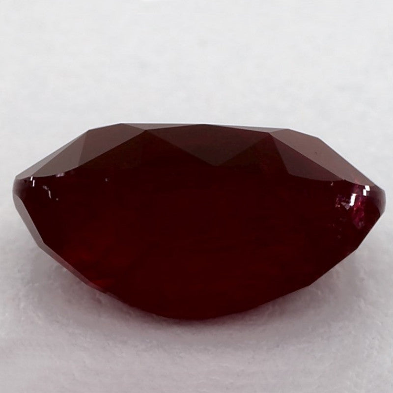 3.32 Carat Oval Natural Red Ruby