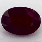 3.44 Carat Oval Natural Red Ruby